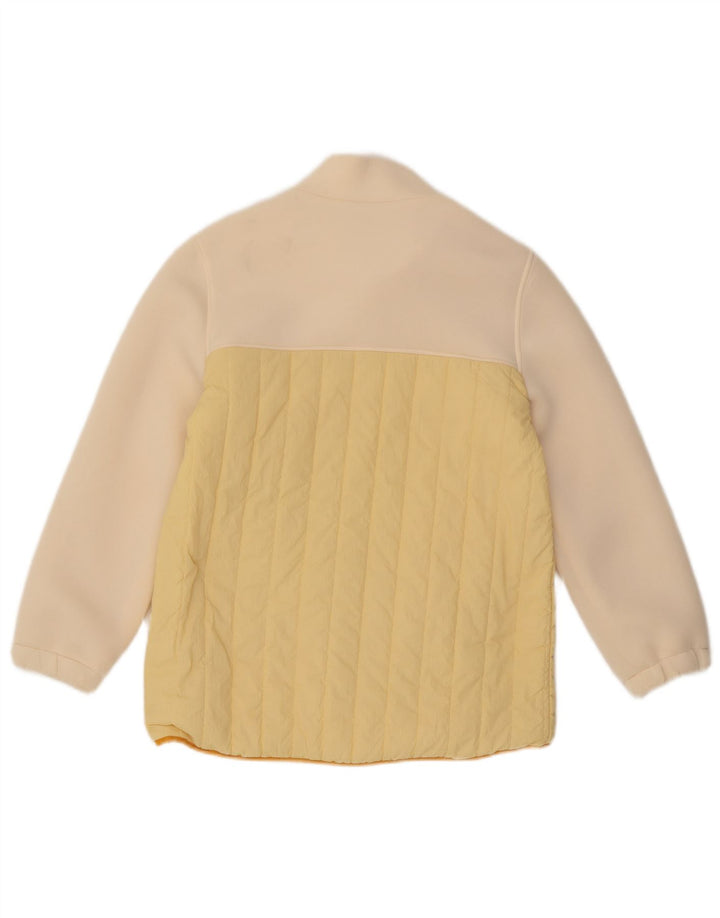 Zara Girls Padded Jacket 9-10 Years Yellow Colourblock Polyamide