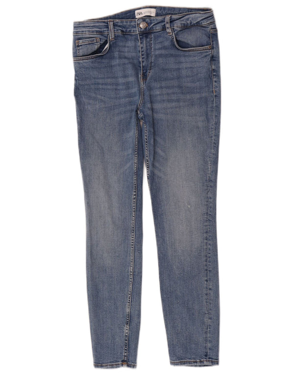 Zara Womens Slim Fit Skinny Jeans EU 42 Large W32 L27 Blue Cotton
