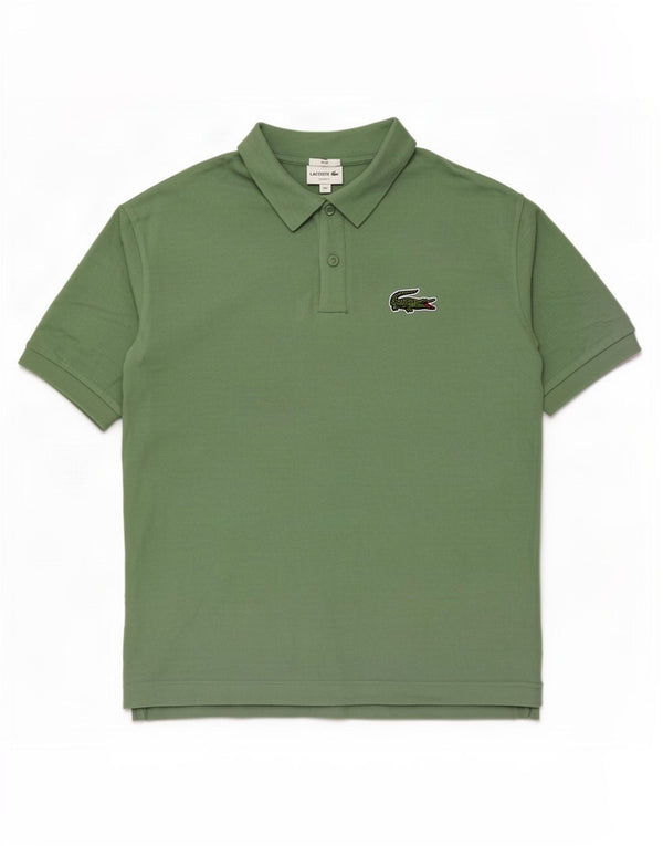 Lacoste Herren-Poloshirt mit lockerer Passform, Größe 9 4XL, grüne Baumwolle