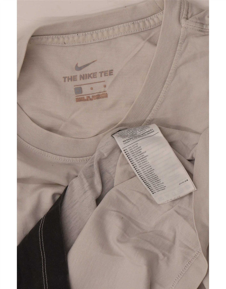 Nike T-shirt top til mænd, stor grå farveblok
