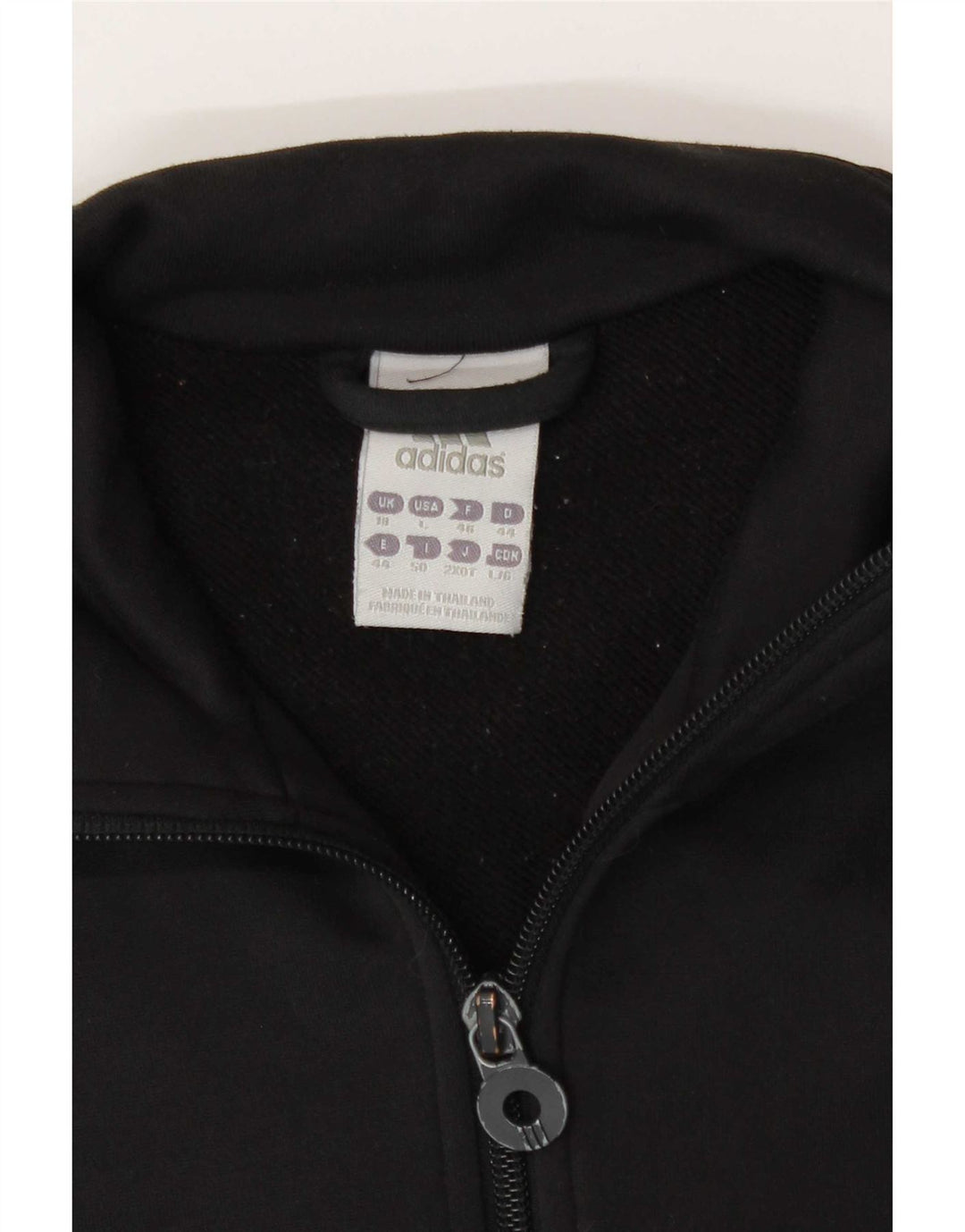 Adidas Damen Trainingsanzug Top Jacke UK 18 XL Schwarz Polyester