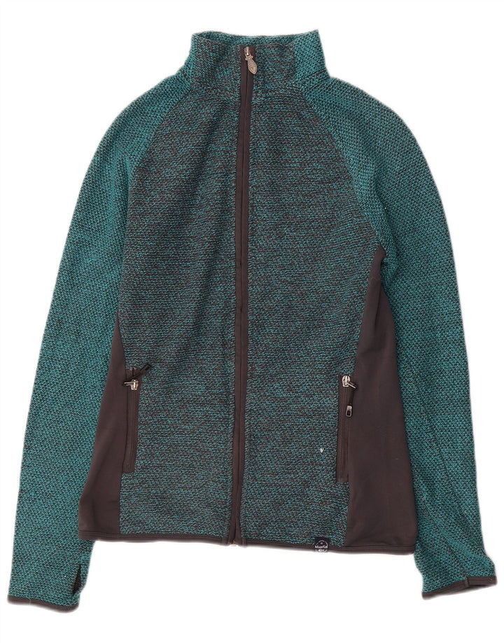 Weird Fish Veste de survêtement pour femme UK 10 Petit Bleu Colorblock