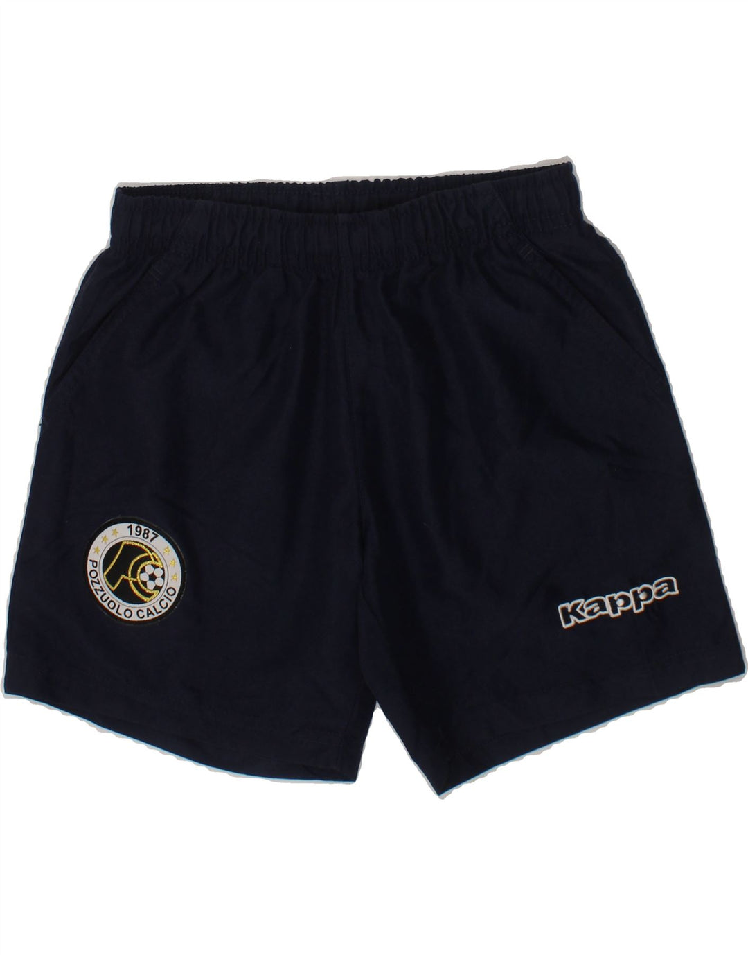 KAPPA Boys Sport Shorts 5-6 Years Navy Blue Polyester Vintage Kappa and Second-Hand Kappa from Messina Hembry 