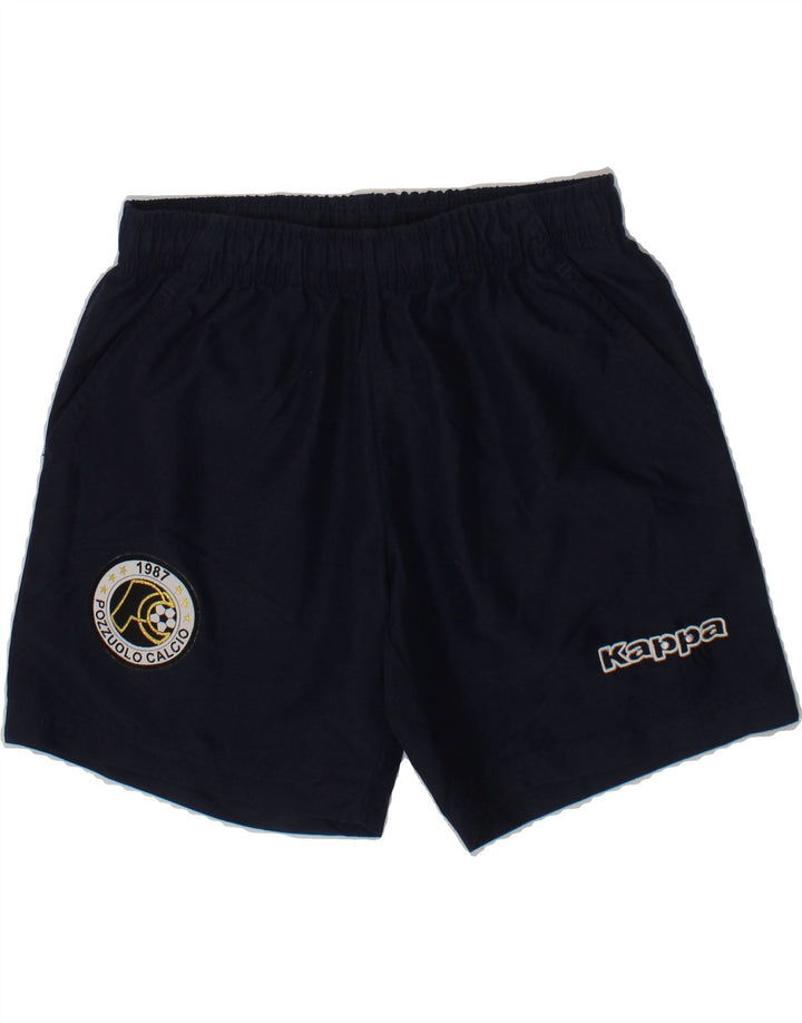 KAPPA Boys Sport Shorts 5-6 Years Navy Blue Polyester Vintage Kappa and Second-Hand Kappa from Messina Hembry 
