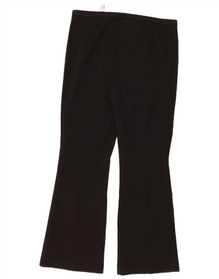 Zara Womens Bootcut Casual Trousers XL W32 L33 Black Polyester