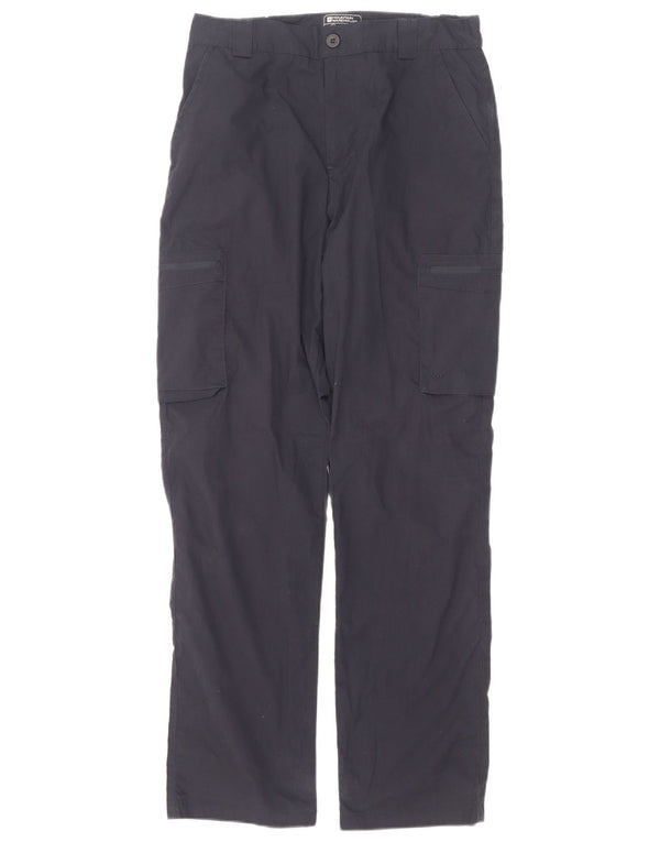 Mountain Warehouse Mens Straight Cargo Trousers W30 L31 Navy Blue Polyester