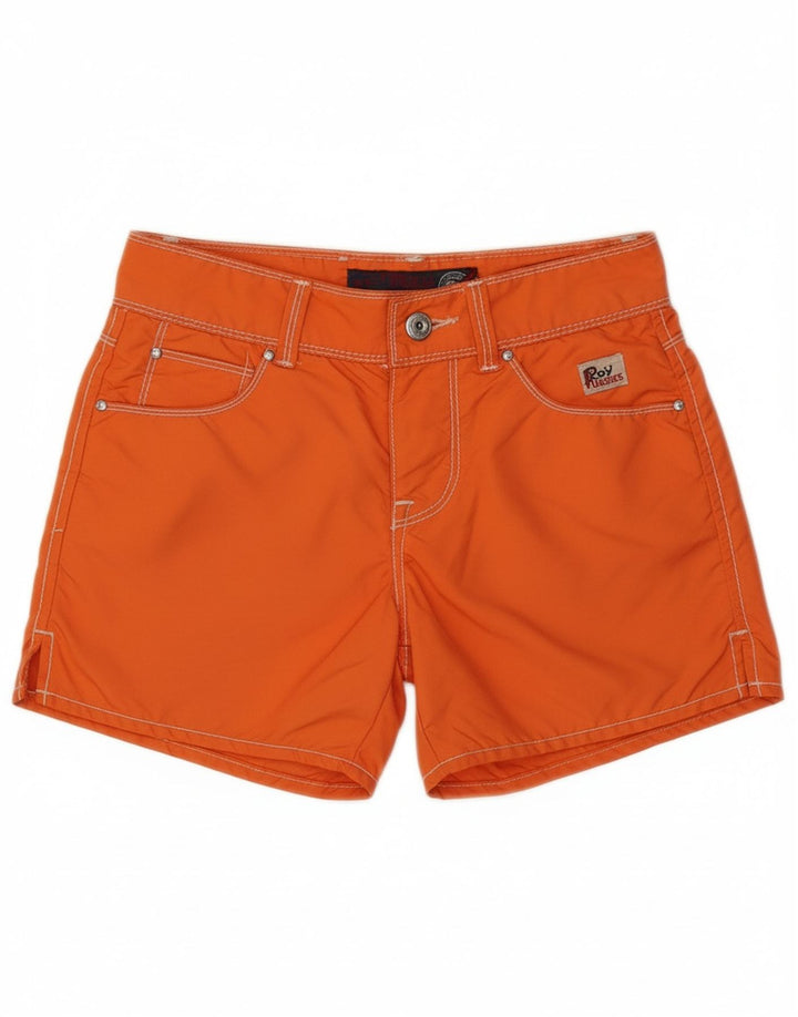ROY ROGERS Boys Casual Shorts 9-10 Years W24  Orange Polyester