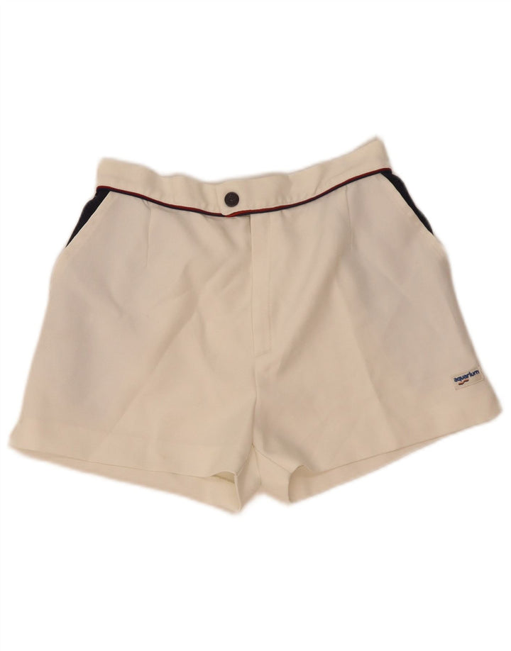 Aquarium Mens Chino Shorts W28 Medium White Colourblock