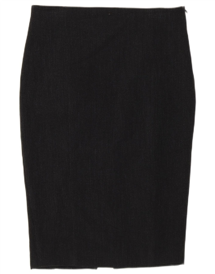 Zara Pencil Nederdel Medium W28 Grå Polyester til kvinder