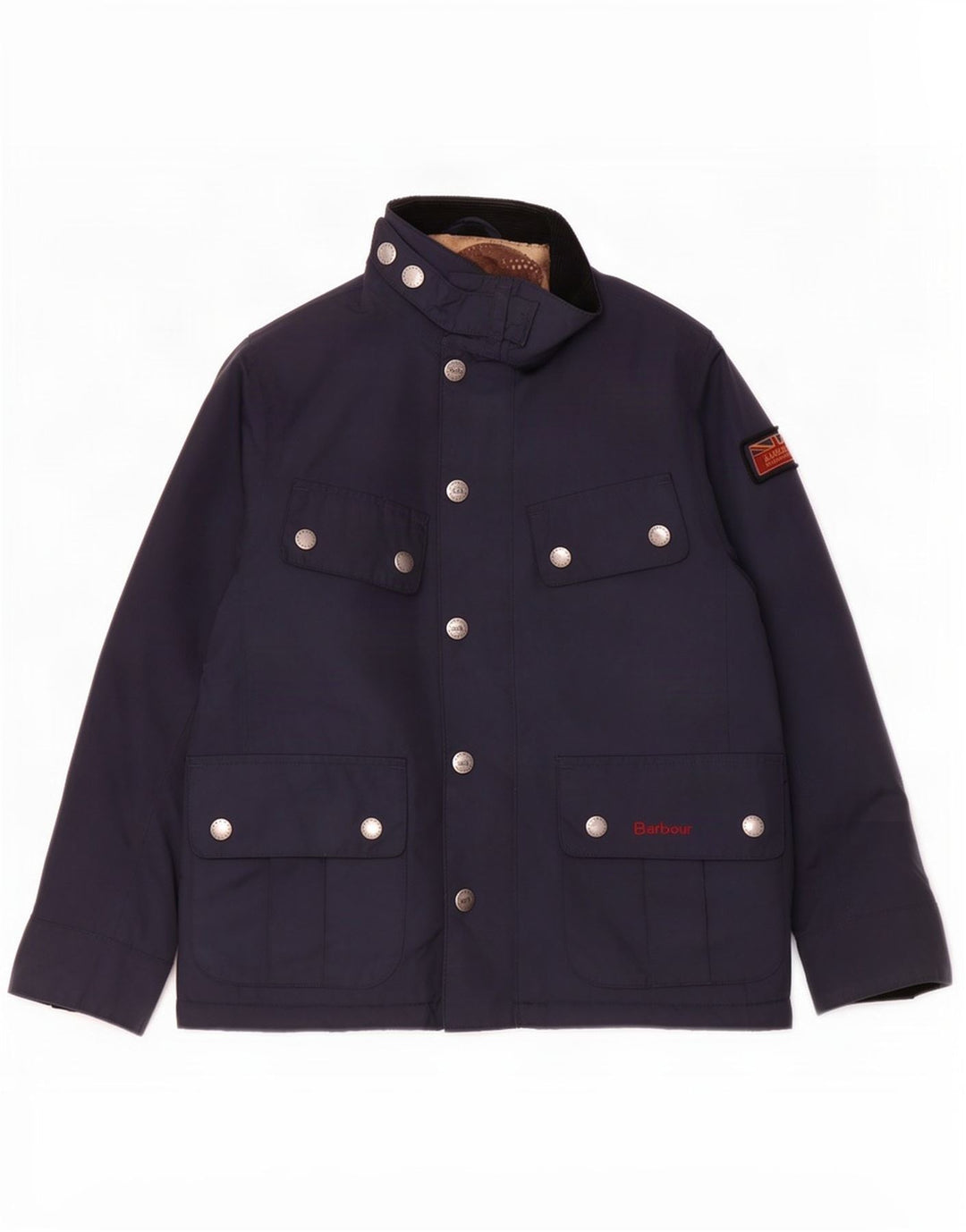 Barbour Giacca da gara per ragazzi 6-7 anni Piccola in poliestere blu navy