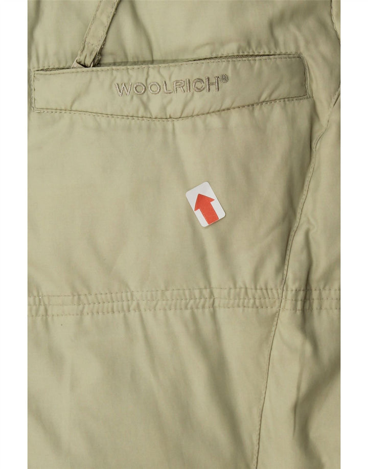 WOOLRICH Womens Hooded Padded Coat UK 16 Large Beige Vintage Woolrich and Second-Hand Woolrich from Messina Hembry 