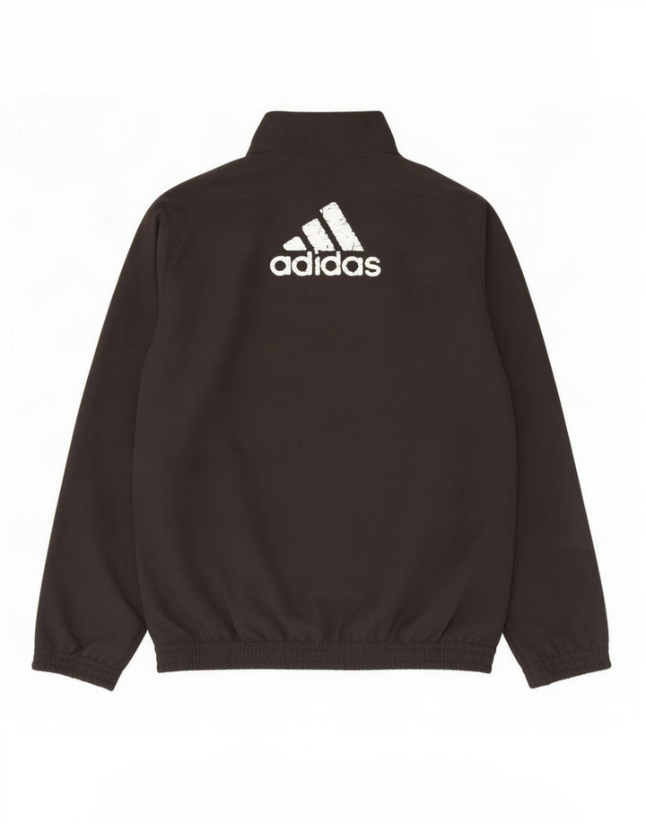 Adidas drenge grafisk træningsdragt topjakke 11-12 år sort polyester