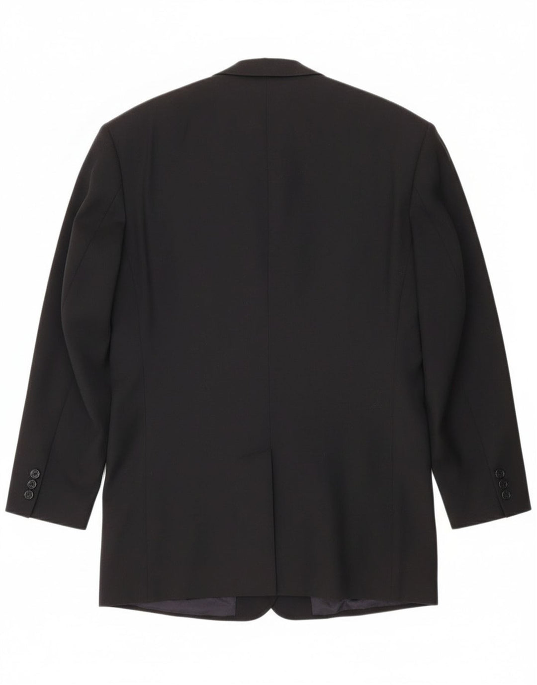 Hugo Boss Mens Double Breasted Blazer Jacket UK 40 Large Black Wool