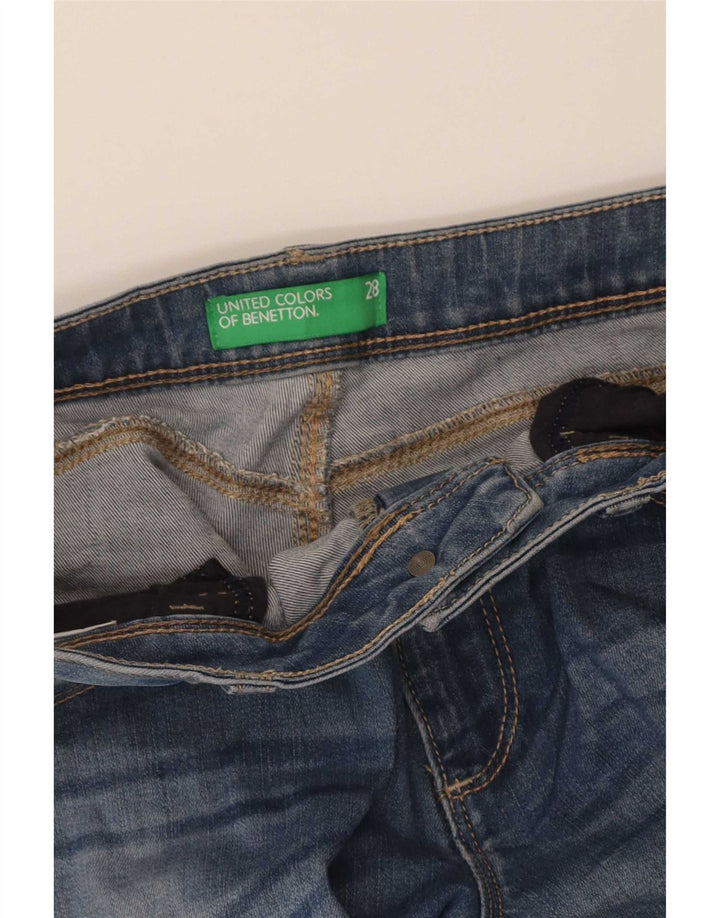 Jeans slim da donna Benetton W28 L32 Blu