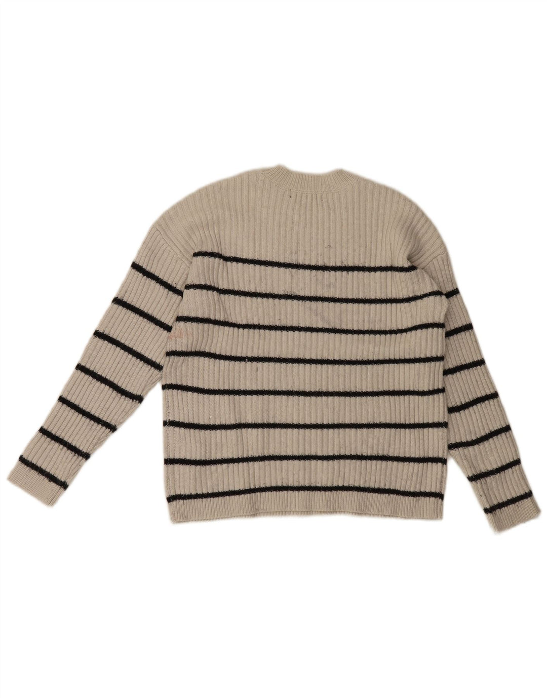 Marks & Spencer Womens Crew Neck Jumper Sweater UK 12 Medium Off White