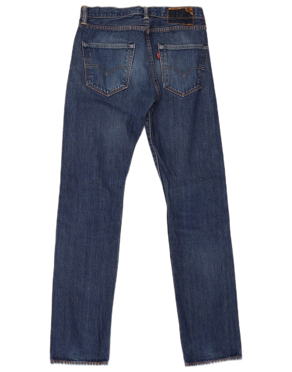 Jeans dritti da uomo Levi's W28 L32 in cotone blu navy