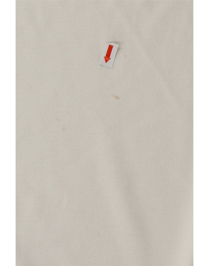 KAPPA Mens Polo Shirt Medium White Cotton Vintage Kappa and Second-Hand Kappa from Messina Hembry 