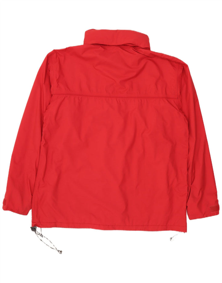 SALEWA Mens Hooded Windbreaker Jacket EU 50 Large Red Polyamide