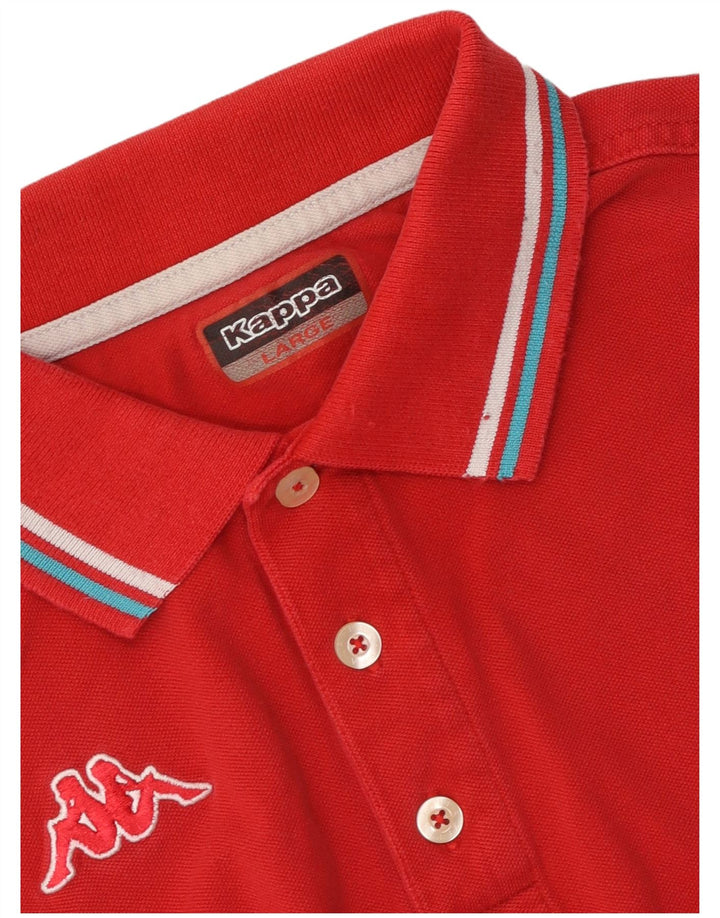 Kappa Mens Polo Shirt Large Red