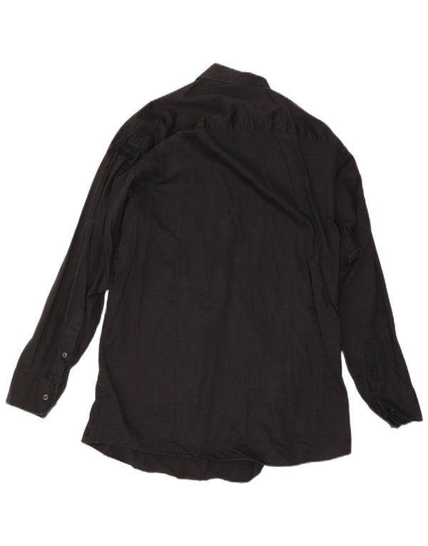 Camicia da uomo Calvin Klein taglia 16 grande cotone nero