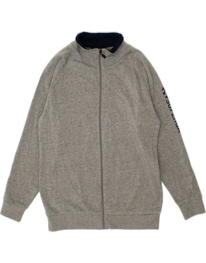 SUPERGA Mens Graphic Tracksuit Top Jacket Large Grey Polyester Vintage Superga and Second-Hand Superga from Messina Hembry 
