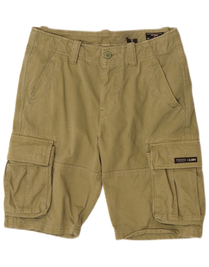 Superdry Herren Cargoshorts W32 Medium Khaki Baumwolle