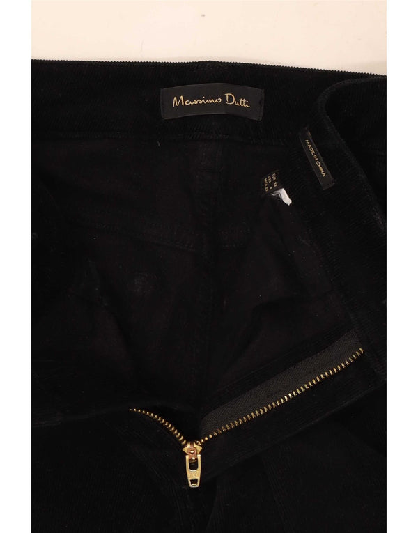 Massimo Dutti Γυναικείο Skinny Κοτλέ παντελόνι EU 38 Small W28 L29 Μαύρο