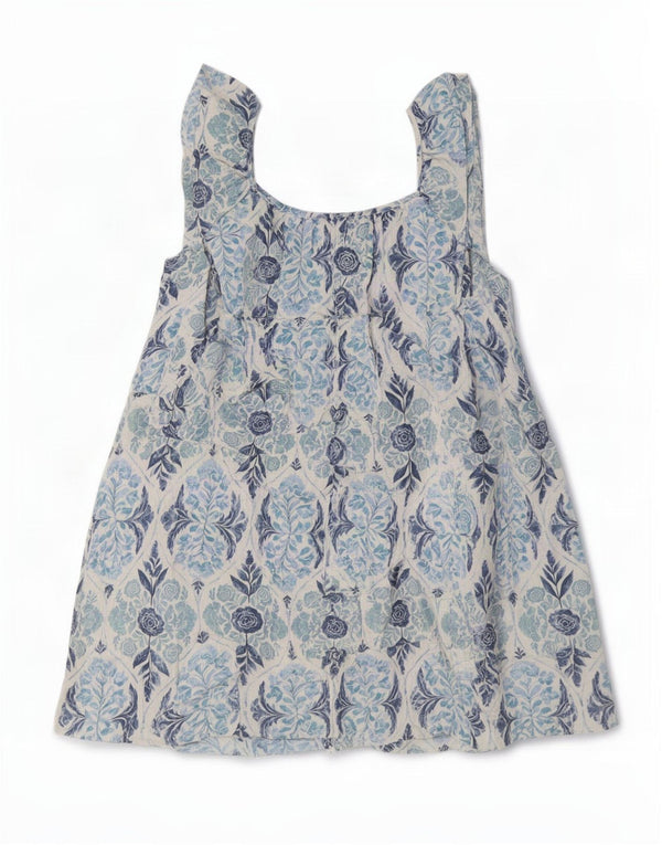 Next Womens Oversized Sleeveless Sundress UK 12 Medium Blue Floral Bohemian