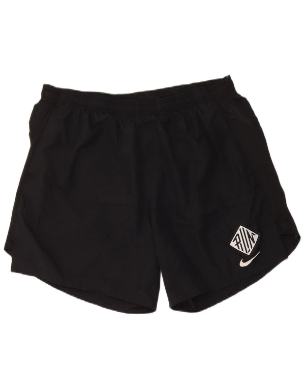 Nike Mens Dri Fit sport rövidnadrág XL fekete poliészter