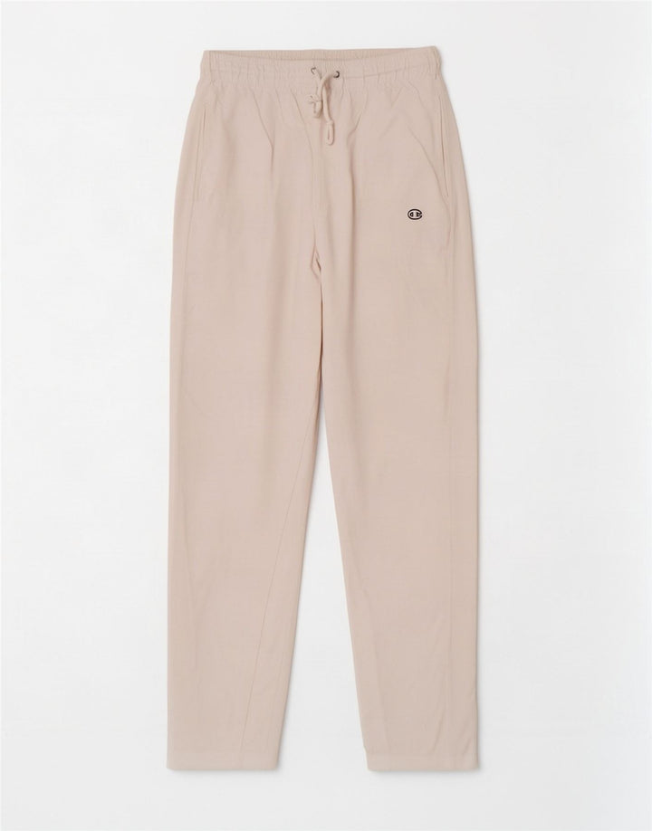 Champion Womens Tracksuit Trousers UK 12 Medium White Cotton