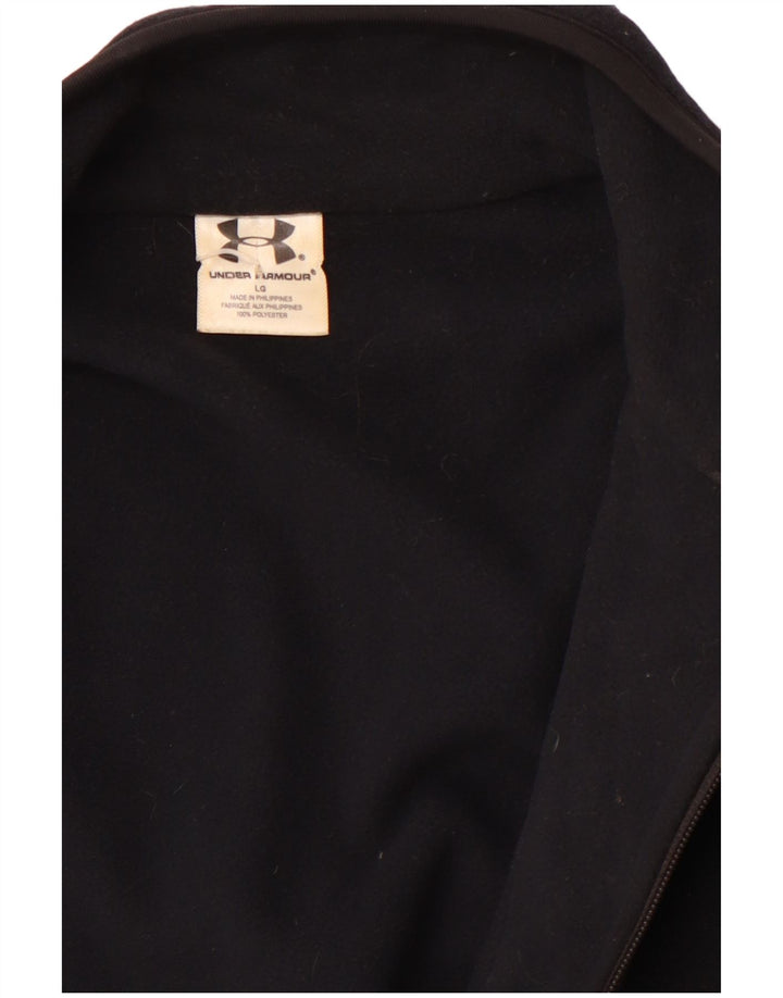 Giacca in pile da donna UNDER ARMOUR UK 16 Large Nero Poliestere