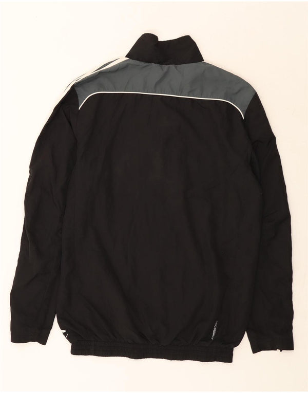 Adidas Mens Anorak Jacket UK 36 Small Black Colourblock Polyester