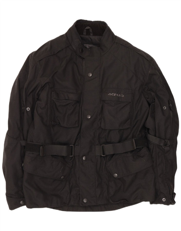 Acerbis Mens Motorstyle Graphic Racer Jacket UK 44 2XL Black Polyamide