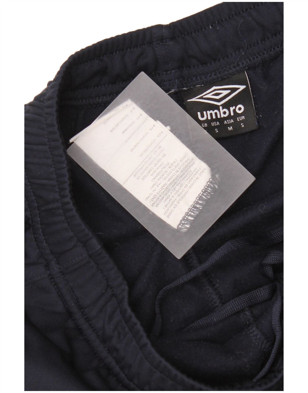 Umbro Mens Graphic Tracksuit Trousers Joggers Small  Navy Blue Polyester