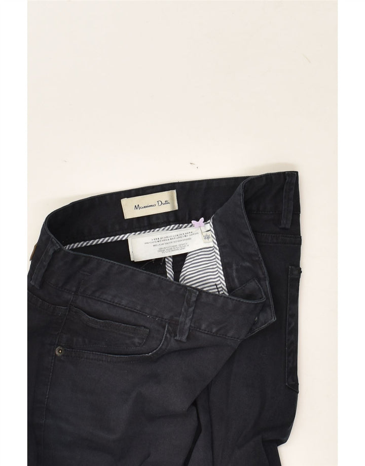MASSIMO DUTTI Womens Slim Jeans W26 L31 Navy Blue Cotton | Vintage Massimo Dutti | Thrift | Second-Hand Massimo Dutti | Used Clothing | Messina Hembry 