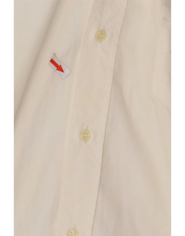 Vintage Mens Shirt Small White Cotton