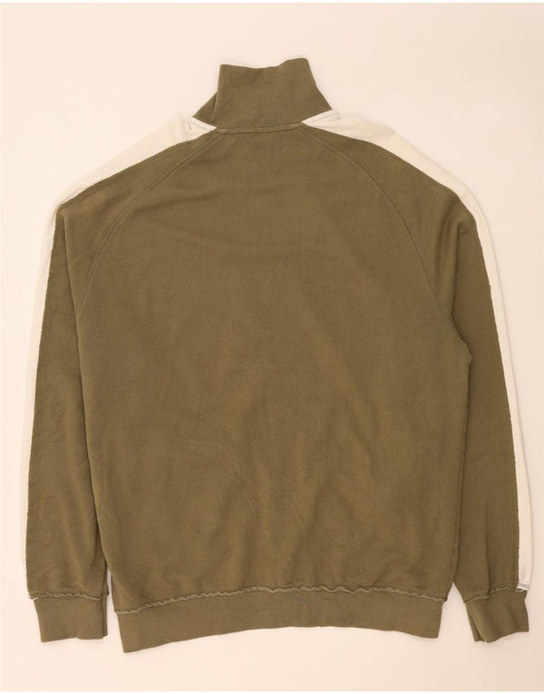 Puma Chaqueta de chándal gráfica para hombre, talla 2XL, color caqui, algodón