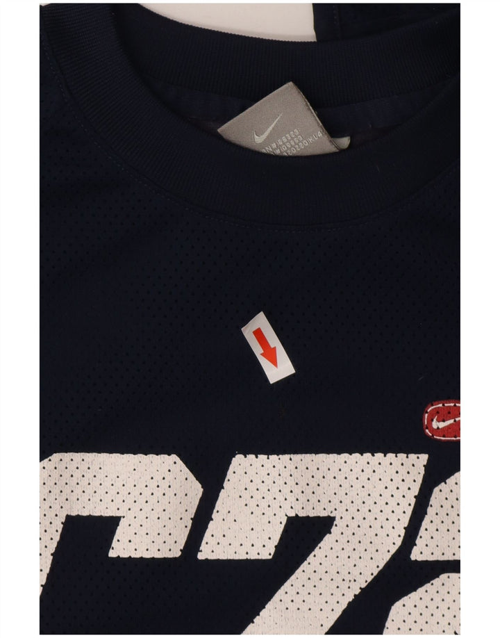 Nike Cor72z Graphic Top da uomo a maniche lunghe piccolo in poliestere blu navy