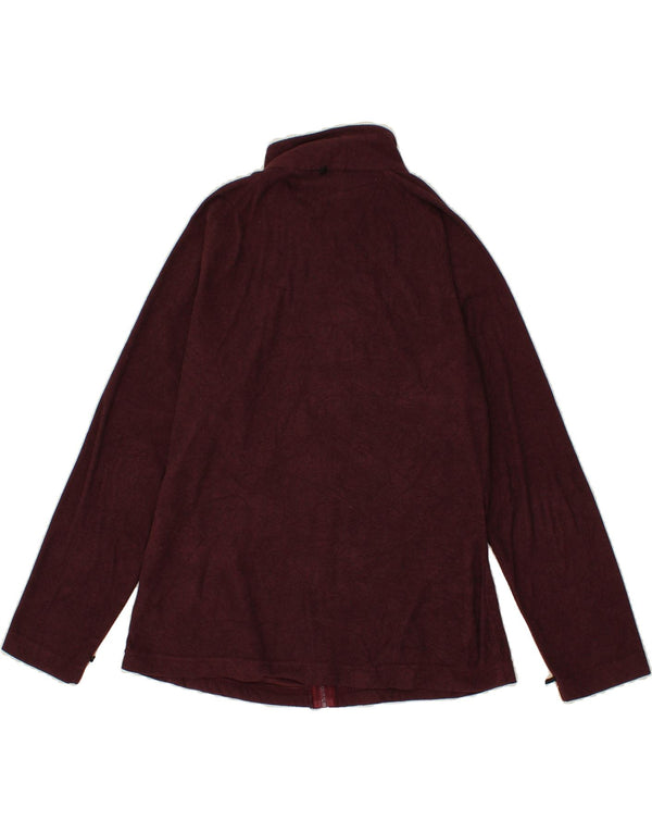 REGATTA Womens Tracksuit Top Jacket UK 16 Large Burgundy Polyester