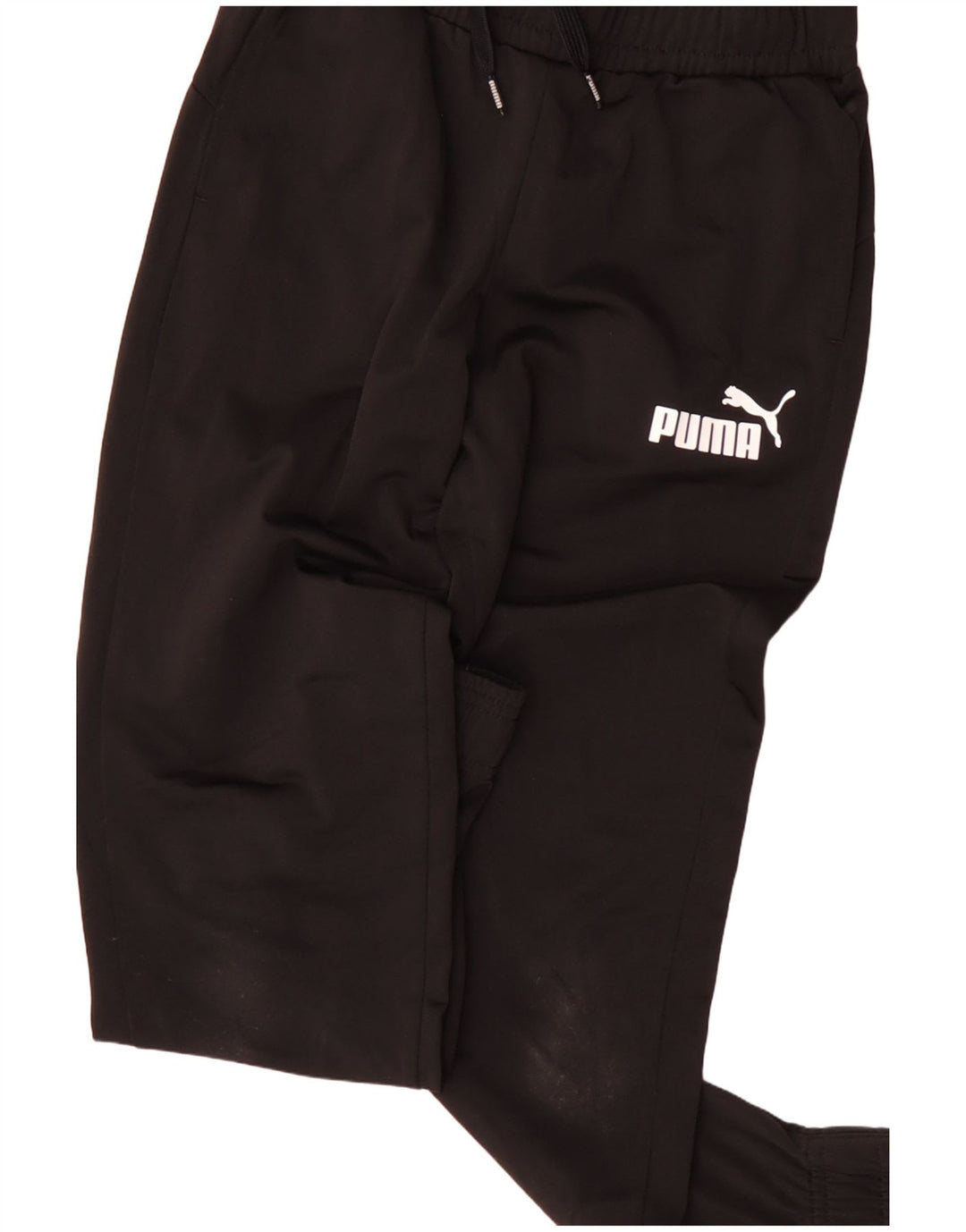 PUMA Boys Tracksuit Trousers Joggers 9-10 Years  Black Polyester