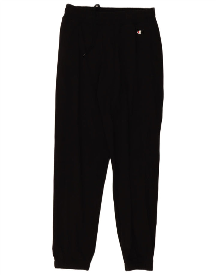 CHAMPION Mens Tracksuit Trousers Joggers Medium  Black Cotton