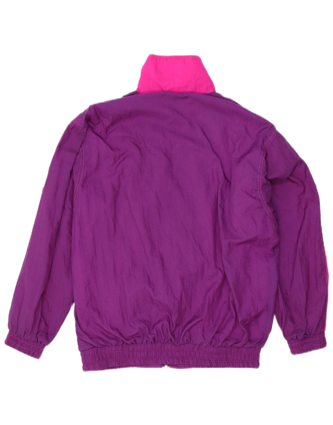 Vintage hel træningsdragt til kvinder UK 12 Medium Lilla Colourblock Polyamid