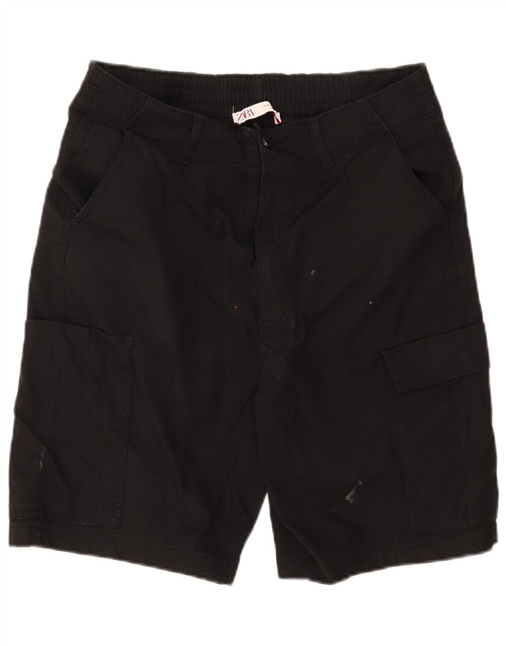 Zara Herre Cargo Shorts EU 42 Large W32 Sort