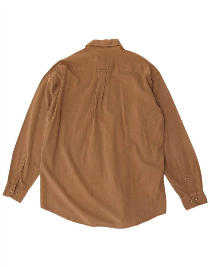 Gant Herre Loose Fit skjorte medium brun bomuld