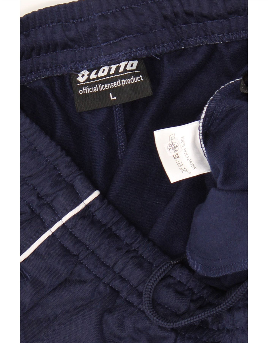 LOTTO Mens Tracksuit Trousers Joggers Large  Navy Blue Polyester Vintage Lotto and Second-Hand Lotto from Messina Hembry 
