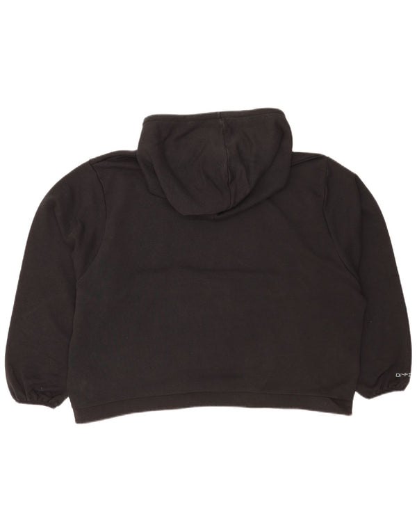 Nike Dame Graphic Relaxed Fit Hoodie Jumper UK 14 Large Black Sports