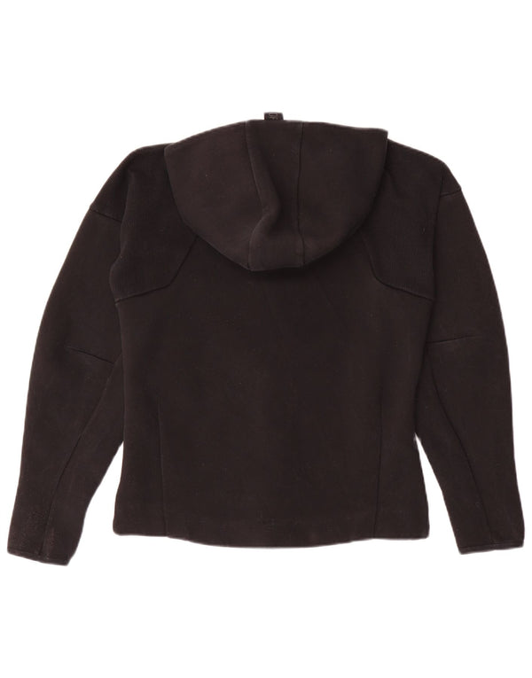 Adidas Sudadera con capucha y cremallera para mujer Reino Unido 12/14 Mediano Negro Algodón