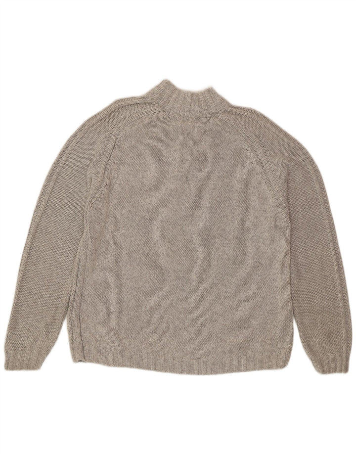 Marks & Spencer Pull à col zippé pour homme en coton gris Taille L