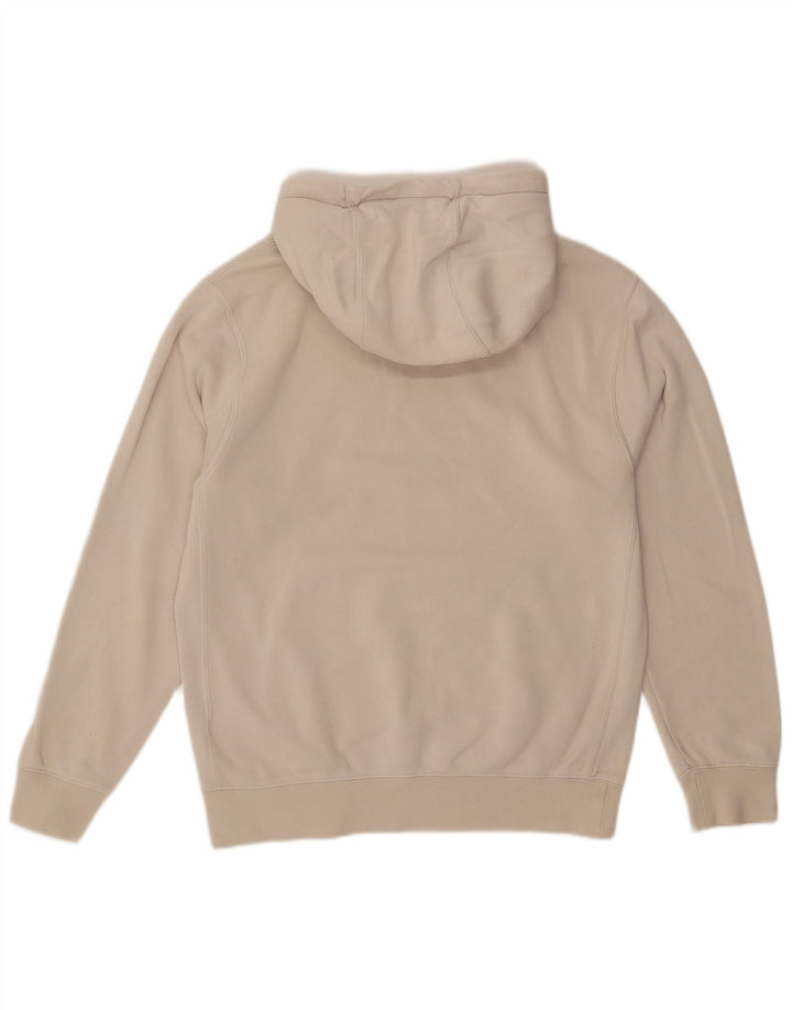 Nike Mens Hoodie Jumper Small Beige Cotton