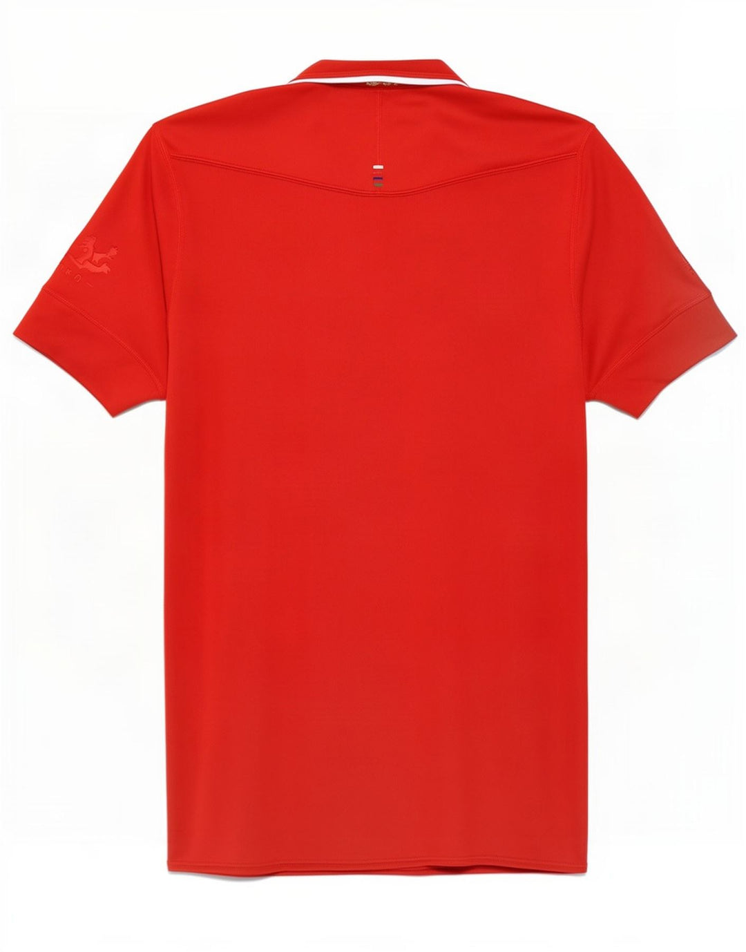 Polo grafica da uomo Canterbury piccola rossa in poliestere color block